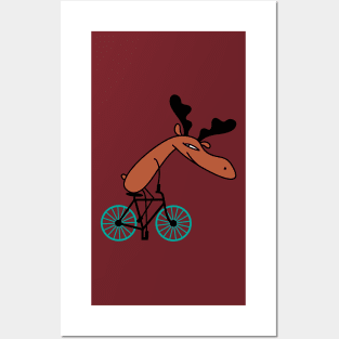 Bicycle moose (b) Posters and Art